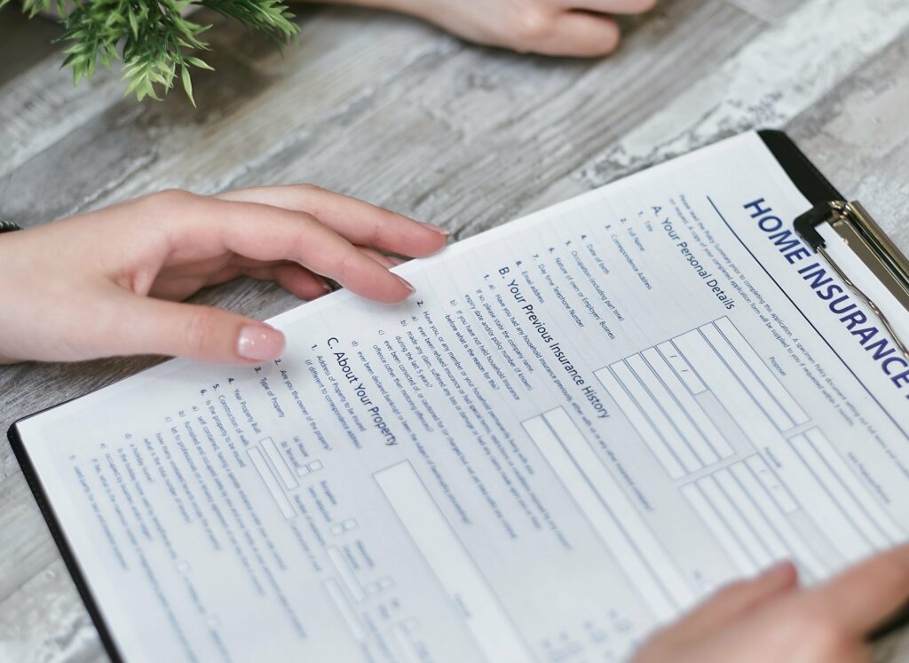 homeowners insurance papers