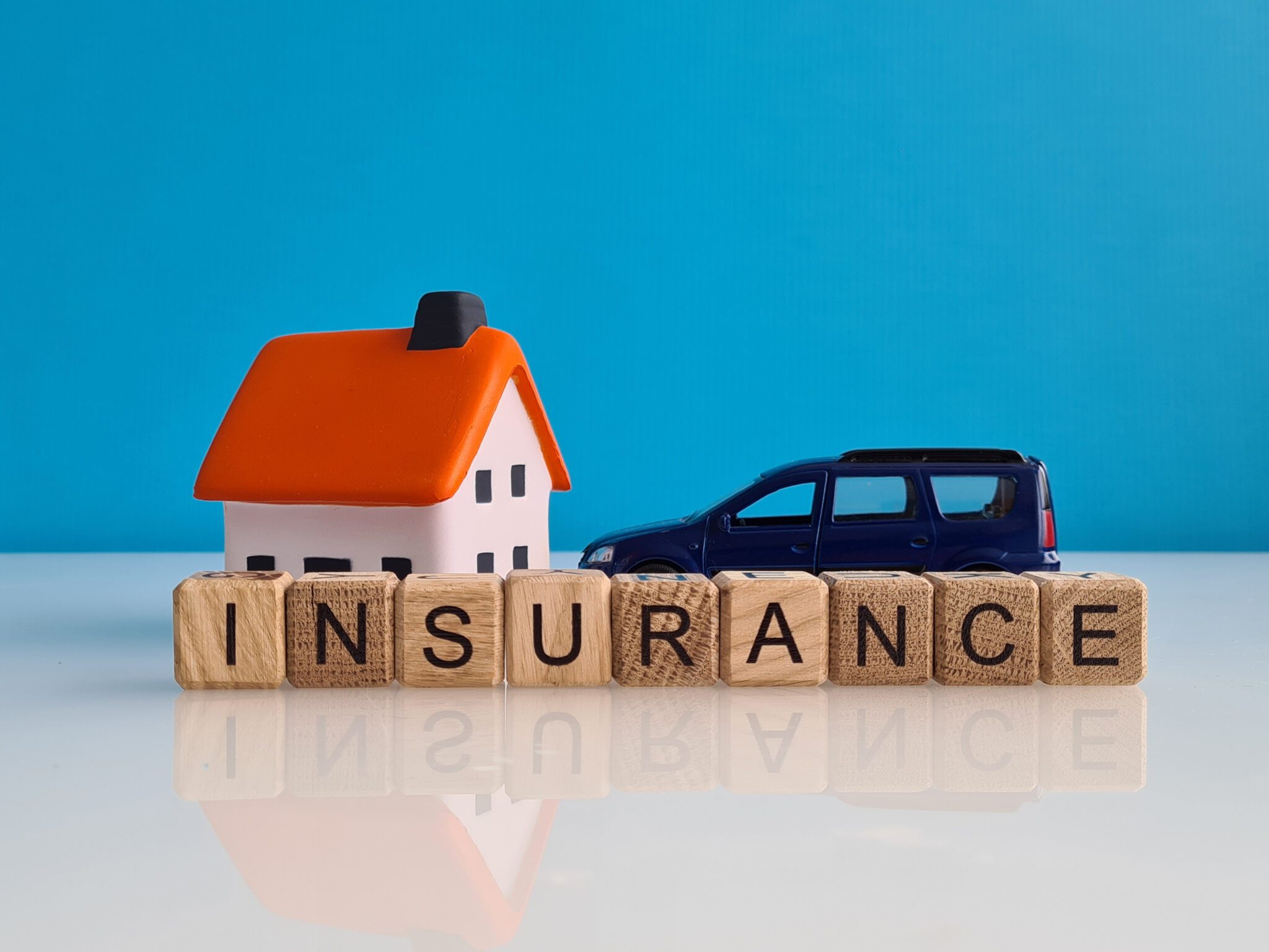 Home insurance car transport quality assurance. Quality assurance security concept